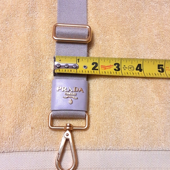 Prada crossbody shoulder straps replacement Unisex Saffino leather - Picture 11 of 12
